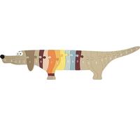 small foot Letters Dog made of wood, with 26 puzzle pieces for learning The ABCs
