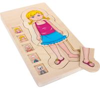 Small foot puzzle anatomico in legno a strati