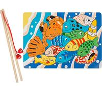 Small Foot Puzzle di legno per la pesca, allena la destrezza, incl. 2 canne da pesca con magneti, da 3 anni, 8185