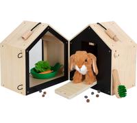 small foot Rabbit Hutch with Enclosure, Made of Wood, w/Lots of Accessories, Rol