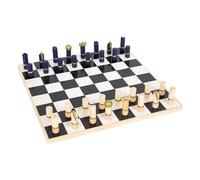 small foot Scacchi e Backgammon "Gold Edition", due giochi da tavolo per due giocatori, dai 6 anni, in legno, art. 12222