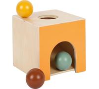 Small Foot Scatola di Palline Montessori in Legno FSC 100% Certificato, Giocattolo per l'apprendimento con 3 Palline, Giocattolo per la motricità per Bambini Piccoli a Partire da 1 Anno, 12744