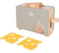 small foot Set con tostapane Grigio Tasty in Legno, Ruolo con Funzione Pop-up, Accessori per la Cucina Gioco, per Bambini dai 3 Anni, 12681, Colore Coloured
