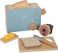 Small foot set con tostapane tasty gioco di ruolo, dai 3 anni, in legno, accessorio per cucina gioco, 12246