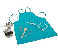 Small Foot Set da Cuoco con Grembiule, numerosi Accessori per la Cucina dei Bambini, Gioco di Ruolo, dai 3 Anni, 11966