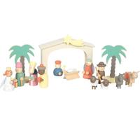 small foot Legno Storia del Natale, Decorazione Natalizia e Set da Gioco, con Personaggi del presepe ricchi di Dettagli, per Bambini dai 3 Anni, 12689, Colore Coloured