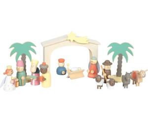 Small Foot Set da Gioco Presepe in Legno Storia del Natale, Decorazione Natalizia e Set da Gioco, con Personaggi del presepe ricchi di Dettagli, per Bambini dai 3 Anni, 12689