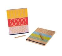 small foot Set di lavagnette Educate in Legno, Imparare a Scrivere con Esercizi,