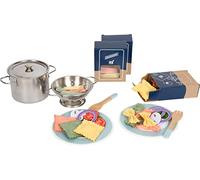 small foot Paste Chef Set for play kitchens, incl. pot, strainer, plates, utensi