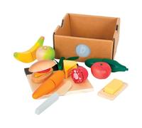 small foot Cuttable Lunch Set "fresh", wood, accessory for play kitchens & store