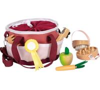 Set cura del cavallo con borsa rossa
