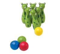 Small Foot - Small Foot - Houten Kikker Kegelen Werpspel 10dlg. NUOVO