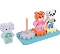 Small Foot - Small Foot - Houten Stapelspel met Tandwielen Jungle F... NUOVO