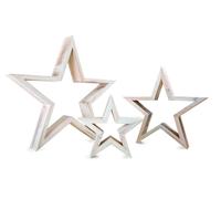 Small Foot Florencia Stelle Decorative, Legno, Bianco, 34.00x5.50x33.00 cm