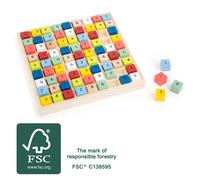Small Foot sudoku in legno con cubetti colorati
