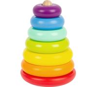 Small Foot Tower Rainbow Motor Skills Classic Wooden Colourful Stacking Game for