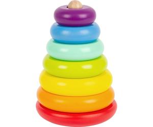 Small Foot Tower Rainbow Motor Skills Classic Wooden Colourful Stacking Game for