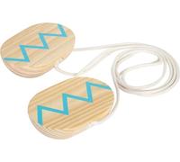 small foot Trampoli in legno per bambini Active, con altezza regolabile, attrezzo sportivo dai 4 anni in su, 12497, Colore Blu, Naturale