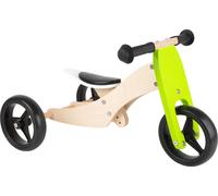 Small Foot triciclo in legno e bicicletta senza pedali 2 in 1 verde