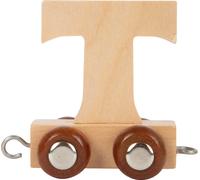 SMALL FOOT Vagoncino di legno per pista dei trenini - lettera T