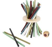 small foot Vertical Mikado "Gold Edition" made of wood, popular parlour game for