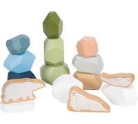 small foot Wooden Balance Stones Arctic, FSC 100%-certified wood, stacking game