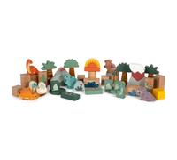 Small foot Wooden Building Blocks Dino attività giocattolo in legno 12 m+ 34 pz