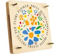 small foot wooden, easy-to-use press for drying leaves and flowers, from 3 years