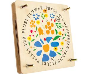 small foot wooden, easy-to-use press for drying leaves and flowers, from 3 years
