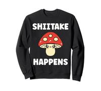 Small Funny Minimalist Mushroom Simple Happens Shiitake Felpa