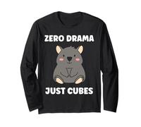 Small Funny Wombats Animals Zero Drama Just Cubes Wombat Maglia a Manica
