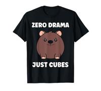 Small Funny Wombats Animals Zero Drama Just Cubes Wombat Maglietta