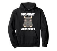 Small Funny Wombats Minimalist Animals Whisperer Wombat Felpa con Cappuccio