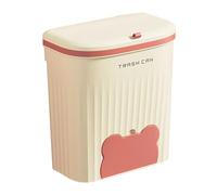 Small Garbage Can - Hangable Waste Basket, Countertop Trash Bin, Lid Included for Bathroom Bedroom Kitchen, Lightweight Home Organizer, Hanging Garbage Storage, Compact Dust Bin, Multi Purpose Trash