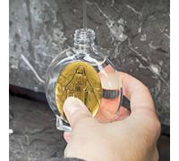 Small Glass Holy Water Bottles Set Reusable Multi Color Decorative Storage Use