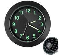 Small Glowing Car Vent Clock, Multifunctional Dashboard Watch | Tiny Luminous Timepiece for Auto, Boat, Bike and Home Decor | Easy Stick-Onn Installation and Portable Design