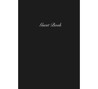 Small Guest Book: Simple, Traditional Guest Book with Lined Pages for Wedding Reception, Bridal Shower, Bachelorette Party & Funeral | Elegant Minimal ... Paperback & Hardcover | Cream or White Pages