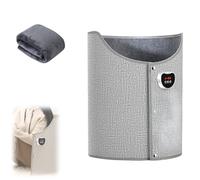 Small Heater for Office Under Desk Quiet Portable Heater for Office Foldable Leg Warmer With Soft Blanket Version Leg Foot Warmer with Thermostat Auto Shut Off 8H Timer (Gray)