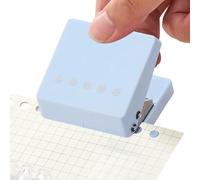 Small Hole Punch - Portable Non-Slip Reliable Manual Cutting Tools | Sturdy Construction Badge Hole Punch,for Scrapbooking Supplies Binder Binding Notebook Planner School Photo Album Cards Studio