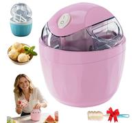 Small Home Mini Ice Cream Maker, 17oz Electric Gelato Sorbet Machine, One-Touch Control Fun Homemade Sorbet Maker for Frozen Yogurt,Family Kitchen Appliance