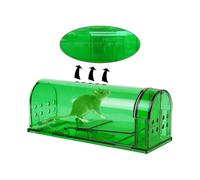 Small Humane Mouse Trap,transparent Live Mice Trap That Work, No Kill Catch Release Rat Trap, Plastic Mouse Trap Box Indoor Outdoor, 2 Pack