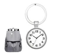 Small Keychain Backpack Decoration Ornament Clock Print For Travelers
