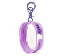 Small Keychain Pouch - Multipurpose Doll Carrying Bag With Keychain | Clear PVC Figures Storage Bag For Doll Display | Zipper Closure Pouch For Small Items, Keys, And Collectibles | Portable Li