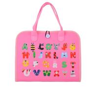 Small Kids, Felt Activity Learning Toy, Early Education Development Board with Interactive Pages for Preschool, Kindergarten, Travel, Home, Classroom, Quiet Play 11.02x1.97x13.39 Inches