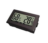 Small LCD Thermo-Hygrometer | Compact LCD Thermometer Hygrometer | Accurate Indoor Outdoor Temperature And Humidity Gauge | Small Digital Thermograph For Home, Basement, Living Room