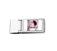 Small Like Burning Art Deco Fashion Slim Money Clip Acciaio Holder Pocket Wallet