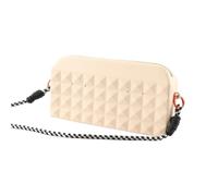 Small Makeup Bag, Travel Toiletry Organizer, Zippered Key and Phone Pouch, Lightweight Strong Design, 9.06 x 1.81 x 4.13 inches, for Friends Wives Daughters Nieces Girlfriends Mothers, albicocca, Se