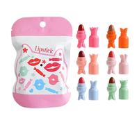 Small Makeup Lipstick Set, Candy Gloss Pills, Cute Stain, Matte Lip Tint, Portable Lip Care Kit for Women, Stylish Purse Friendly Lipstick, Girls, Teenagers, Used