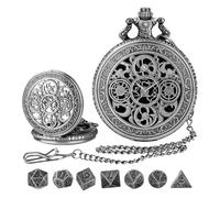 Small Metal Dice, Polyhedral Dice Set, Metal Dice for Games, Board Game Dice, Portable Dice Set, Rule Playing Dice, Pocket Watch Dice, RPG Metal Dice for Men and Women Gamer