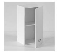 Small Mobile Mobiletto Da Muro/Parete Pensile Per Cucina Componibile Bianco Frassinato (72x32x 40)